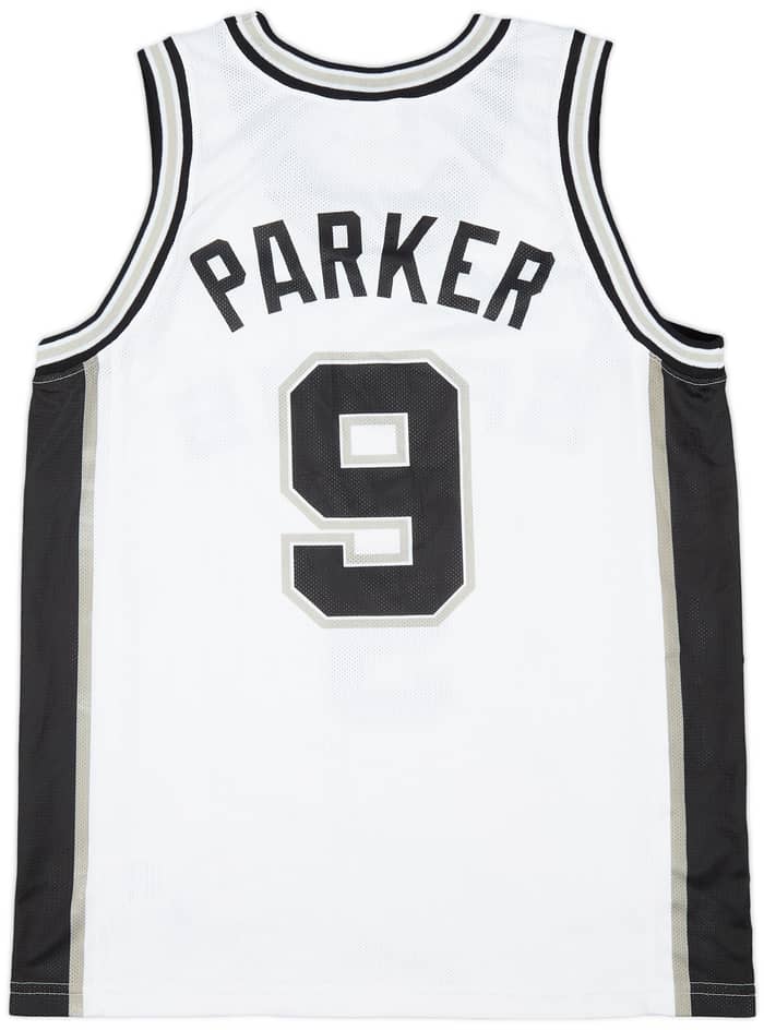 2002-10 San Antonio Spurs Parker #9 Champion Jersey (Home) M