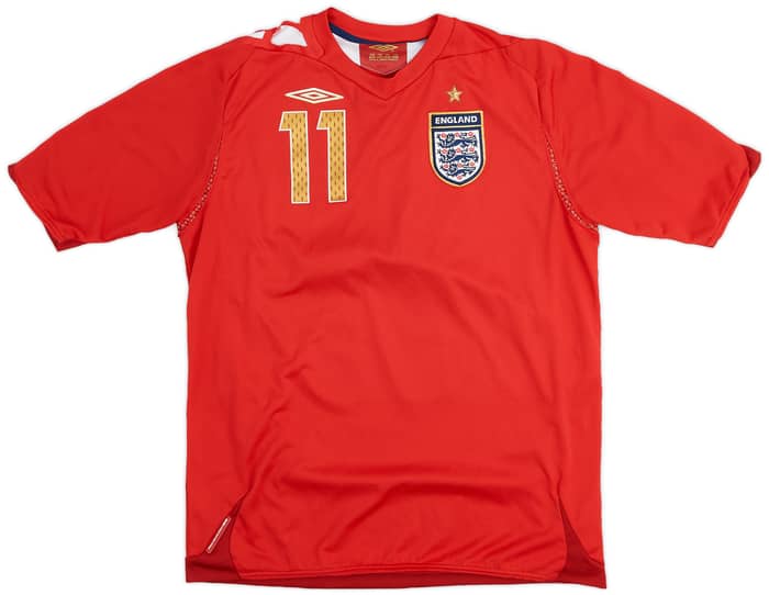 2006-08 England Away Shirt Cole #11 - 8/10 - (XL.Boys)
