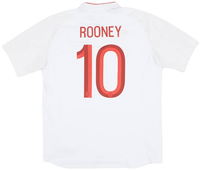 2012-13 England Home Shirt Rooney #10 - 9/10 - (XL)