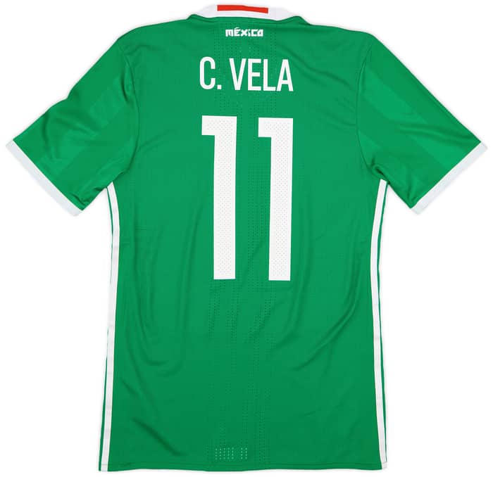 2016-17 Mexico Copa America Player Issue Home Shirt Vela #11 - 9/10 - (S)
