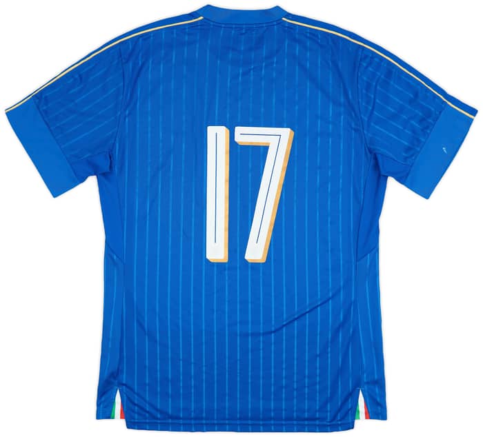 2016-17 Italy Player Issue Home Shirt #17 - 9/10 - (L)