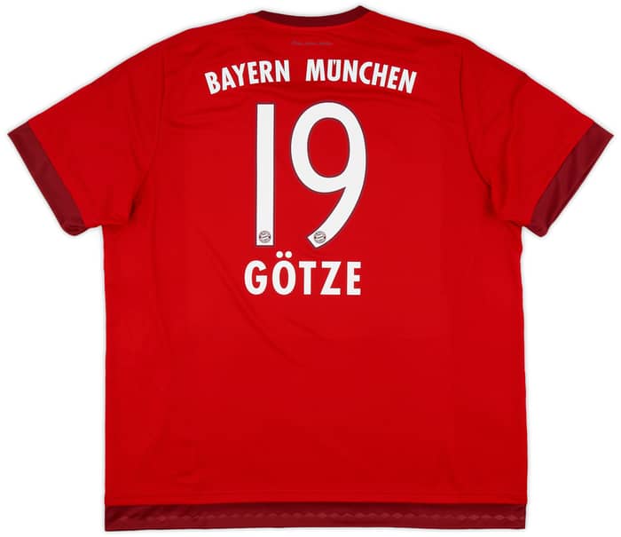 2015-16 Bayern Munich Home Shirt Gotze #19 - 7/10 - (XXL)