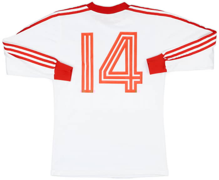 1976-80 Switzerland Match Issue Away L/S Shirt #14 1976-80 Switzerland Match Issue Away L/S Shirt #14