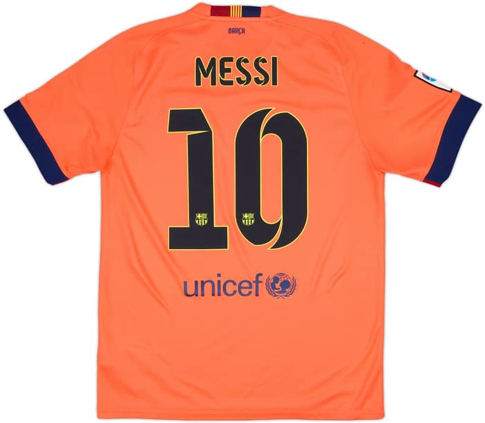 2014-15 Barcelona Away Shirt Messi #10 - 7/10 - (M)