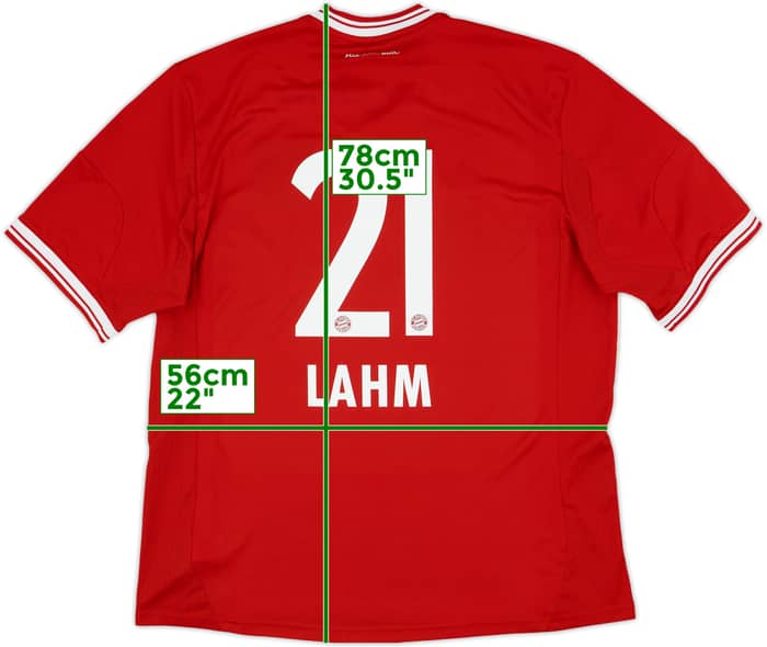 2013-14 Bayern Munich Home Shirt Lahm #21 - 4/10 - (XL)