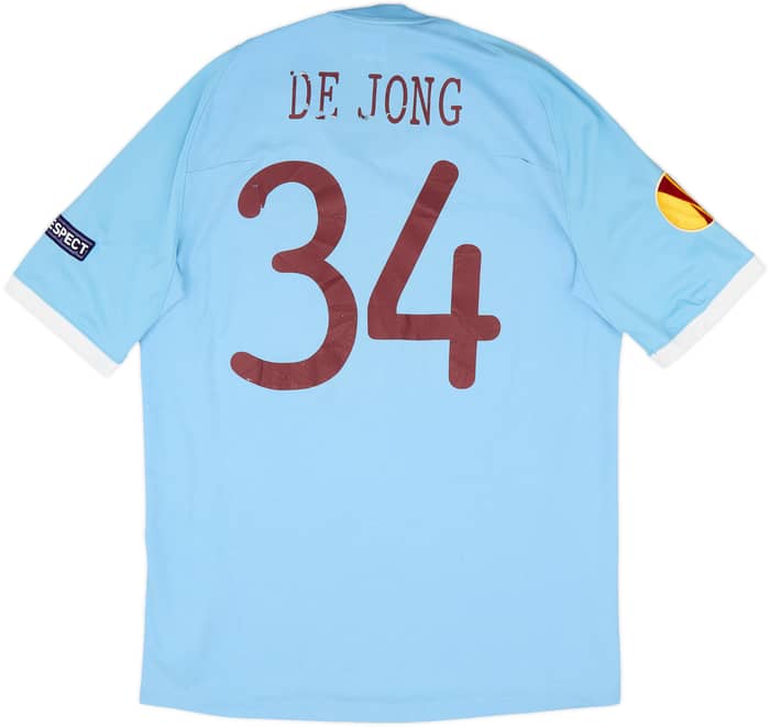 2010-11 Manchester City Home Shirt De Jong #34 - 5/10 - (L)