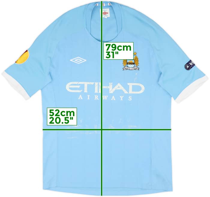 2010-11 Manchester City Home Shirt De Jong #34 - 5/10 - (L)