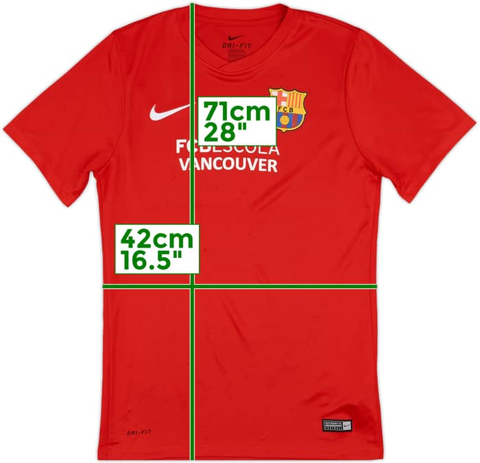 2015-16 Barcelona Nike Vancouver Soccer Camp Training Shirt - 7/10 - (S)