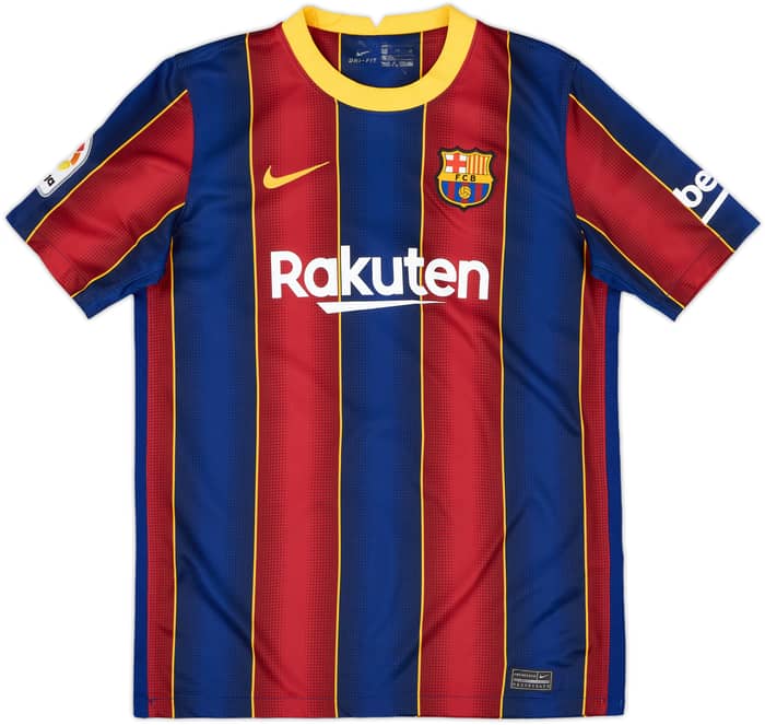 2020-21 Barcelona Home Shirt F. De Jong #21 - 5/10 - (XL.Boys)