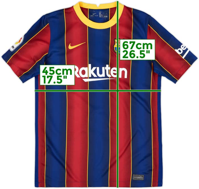 2020-21 Barcelona Home Shirt F. De Jong #21 - 5/10 - (XL.Boys)
