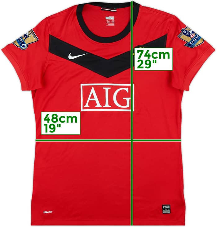 2009-10 Manchester United Home Shirt - 10/10 - (Women' s XL)