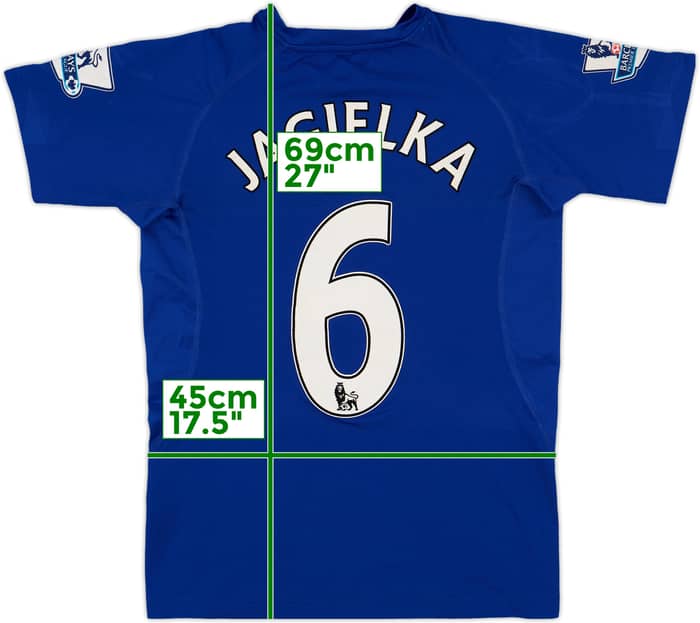 2010-11 Everton Home Shirt Jagielka #6 - 8/10 - (S)