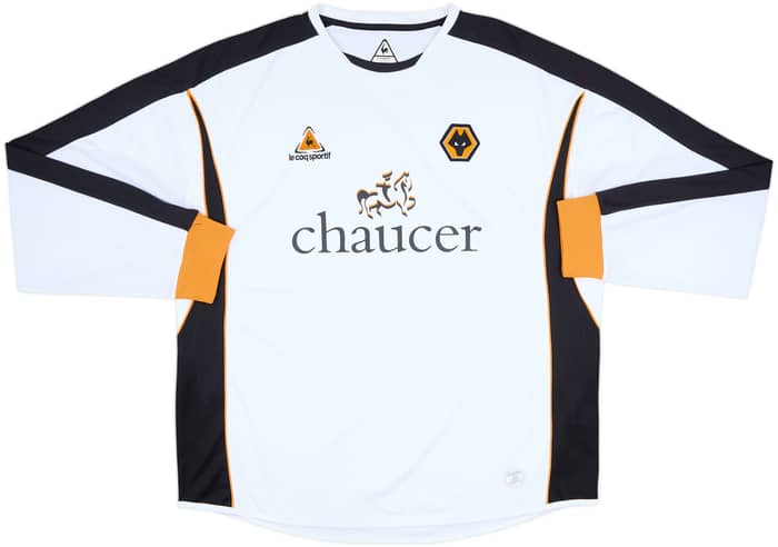 2006-07 Wolves Away L/S Shirt - 5/10 - (XL)
