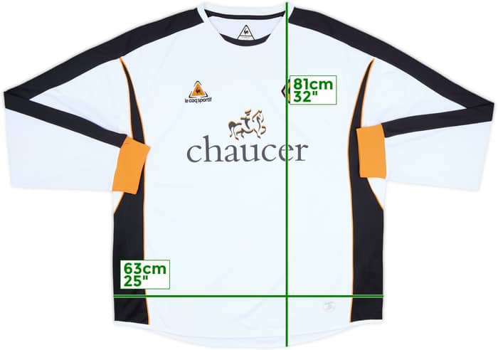 2006-07 Wolves Away L/S Shirt - 5/10 - (XL)