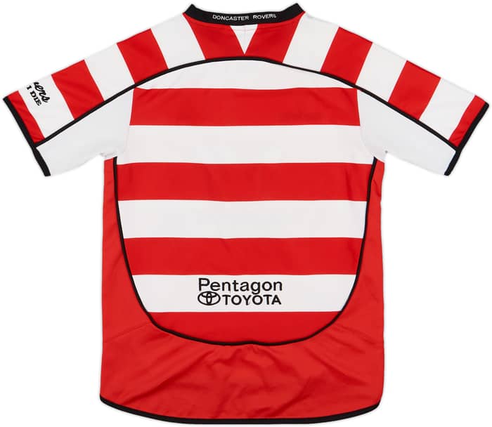 2007-08 Doncaster Rovers Signed Home Shirt - 8/10 - (M.Boys)