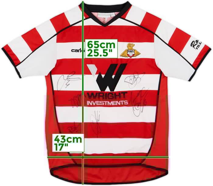 2007-08 Doncaster Rovers Signed Home Shirt - 8/10 - (M.Boys)