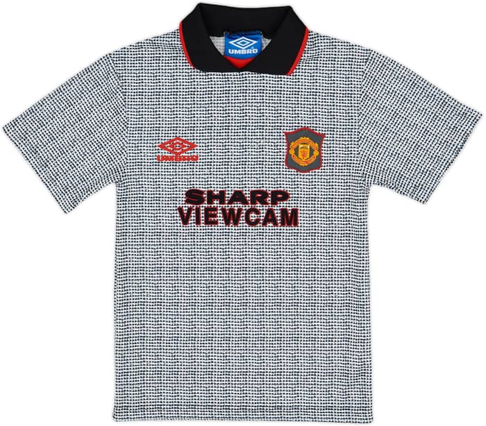 1995-96 Manchester United Away Shirt - 8/10 - (S.Boys)