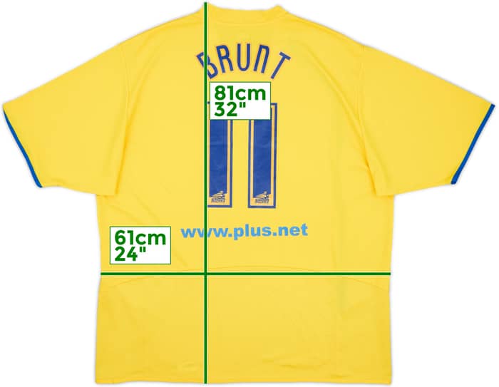 2006-07 Sheffield Wednesday Away Shirt Brunt #11 - 7/10 - (XXL)