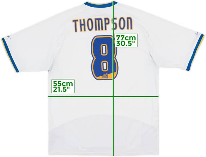 2007-08 Leeds United Home Shirt Thompson #8 - 7/10 - (L)
