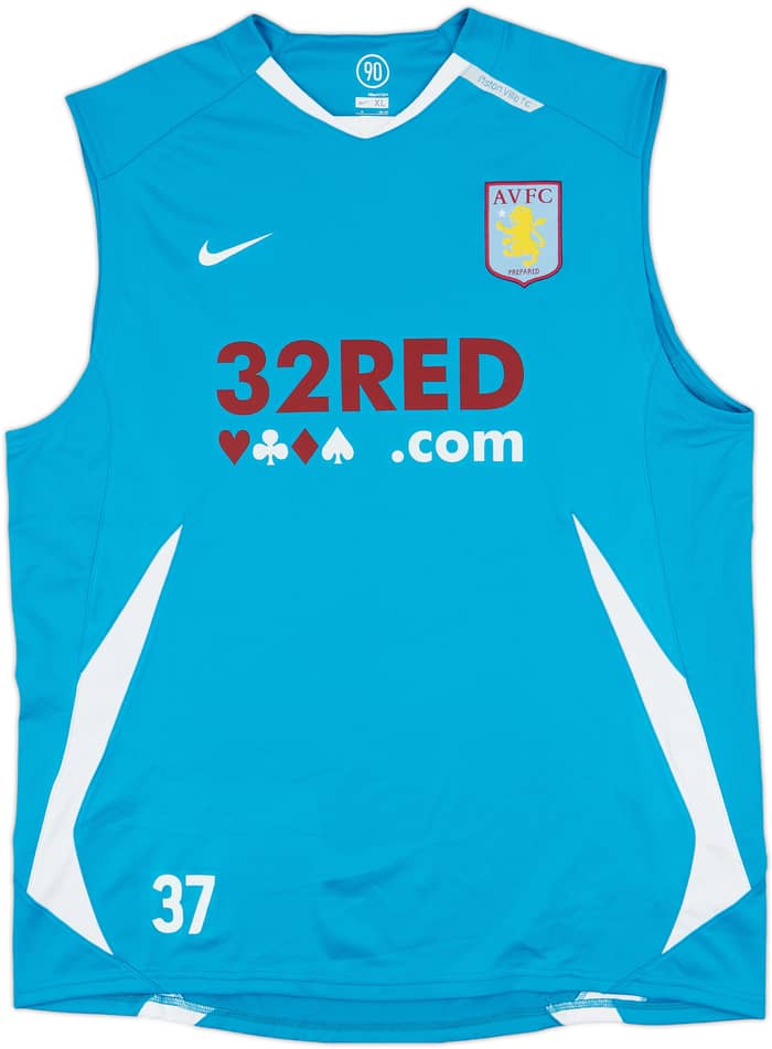 2007-08 Aston Vila Player Issue Nike Training Vest #37 - 9/10 - (XL)