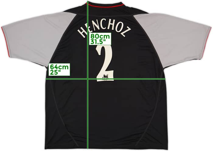 2002-04 Liverpool Away Shirt Henchoz #2 - 8/10 - (XXL)
