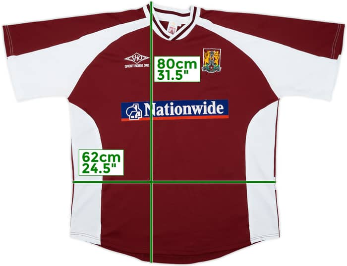 2001-03 Northampton Home Shirt - 9/10 - (XL)
