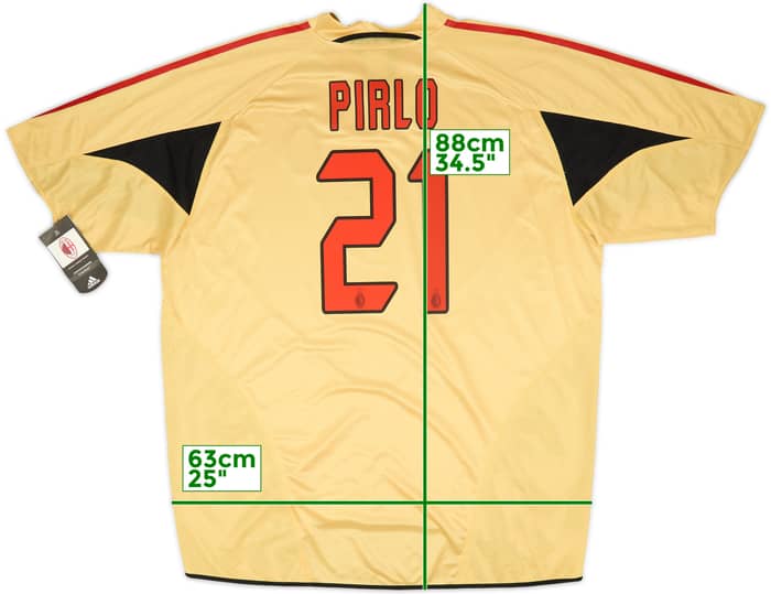 2004-05 AC Milan Third Shirt Pirlo #21 (XXL)