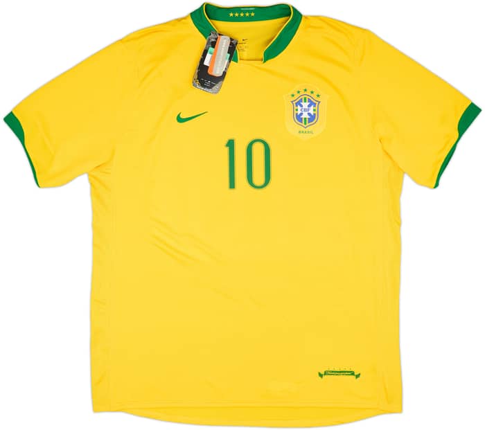 2006-08 Brazil Home Shirt Ronaldinho #10 (XL)