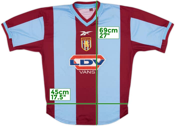 1999-00 Aston Villa Home Shirt #7 - 8/10 - (S)