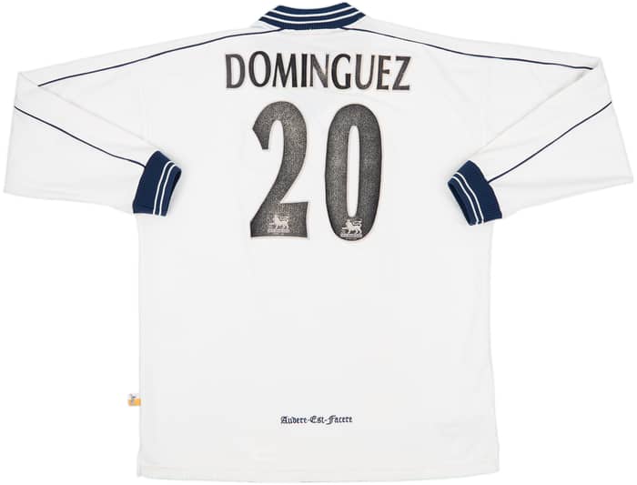 1997-99 Tottenham Home L/S Shirt Dominguez #20 - 5/10 - (L)