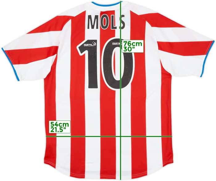 2003-04 Rangers Away Shirt Mols #10 - 7/10 - (M)