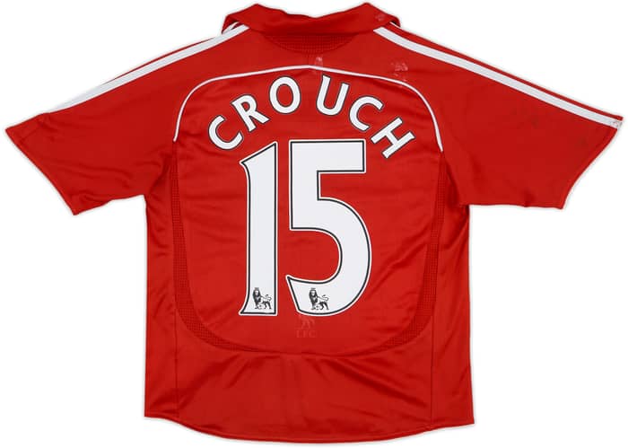 2006-08 Liverpool Home Shirt Crouch #15 - 5/10 - (M.Boys)