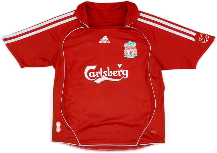 2006-08 Liverpool Home Shirt Crouch #15 - 5/10 - (M.Boys)