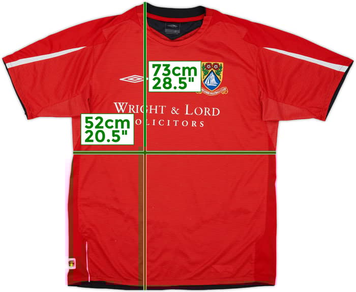 2005-06 Morecambe Home Shirt - 5/10 - (L)