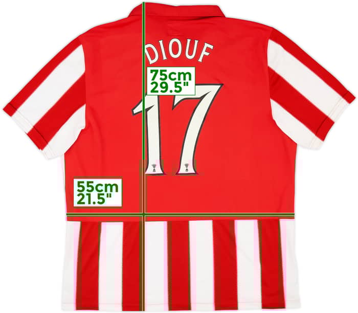 2010-11 Rangers Away Shirt Diouf #17 - 5/10 - (XL)