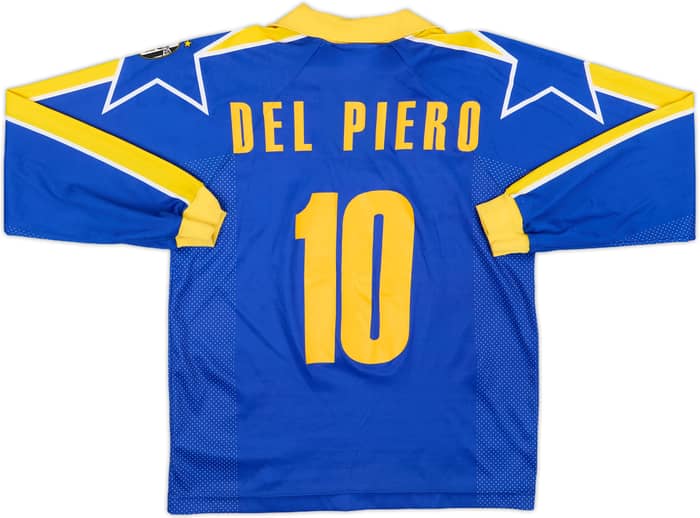 1996-97 Juventus Away L/S Shirt Del Piero #10 - 7/10 - (L.Boys)