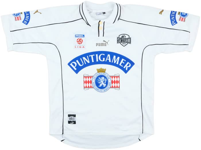 1999-00 Sturm Graz Signed Home Shirt - 6/10 - (S)