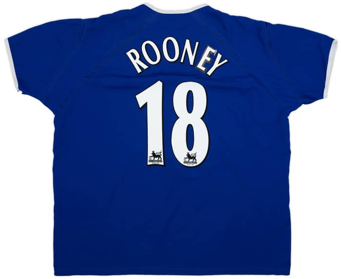 2003-04 Everton Home Shirt Rooney #18 - 8/10 - (XXL)