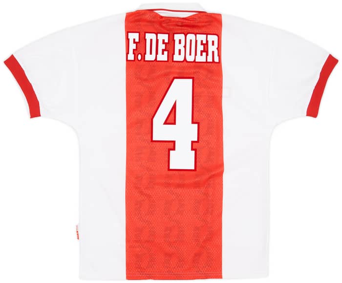 1998-99 Ajax Home Shirt F.De Boer #4 (S)