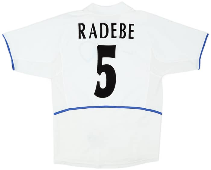 2002-03 Leeds United Home Shirt Radebe #5 - 8/10 - (S)