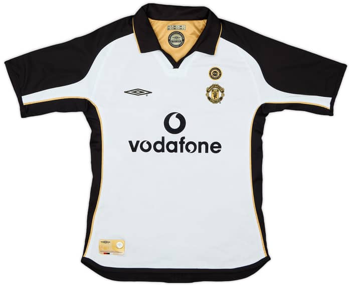 2001-02 Manchester United Centenary Away/Third Shirt - 9/10 - (S.Boys)