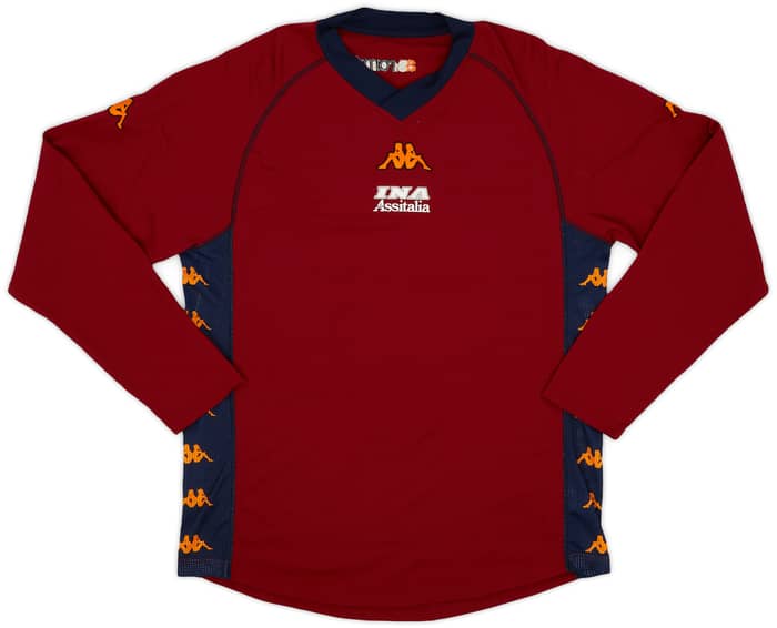 2000-01 Roma Kappa Training L/S Shirt - 8/10 - (XXL)