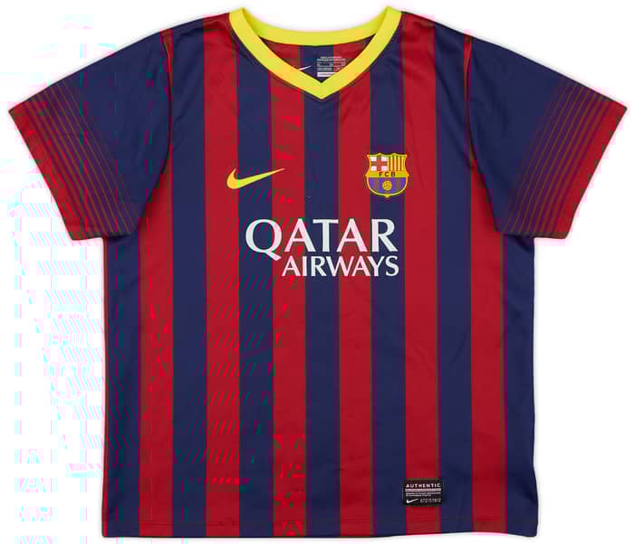 2013-14 Barcelona Home Shirt - 8/10 - (7-8 Years)