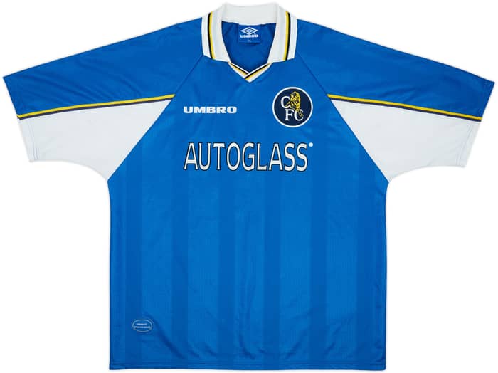 1997-99 Chelsea Home Shirt Zola #25 - 8/10 - (XXL)