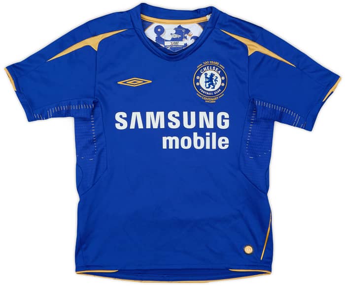 2005-06 Chelsea Centenary Home Shirt Duff #11 - 7/10 - (S.Boys)
