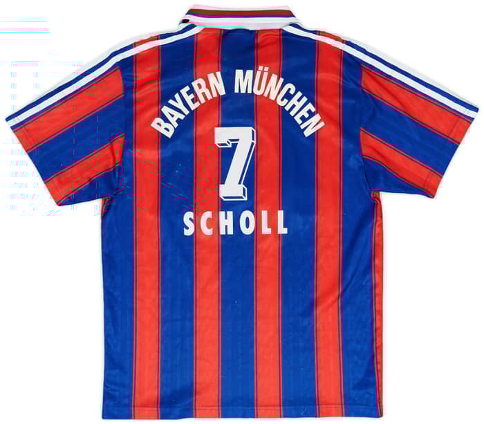 1995-97 Bayern Munich Home Shirt Scholl #7 - 5/10 - (S)