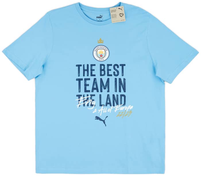 2022-23 Manchester City Puma Champions League Winners Tee
