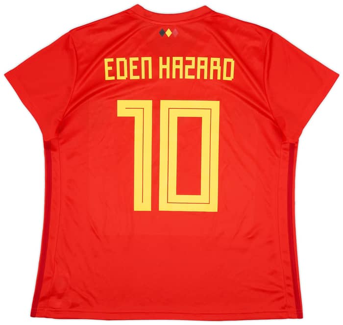 2018-19 Belgium Home Shirt Eden Hazard #10 (Women's XXL)
