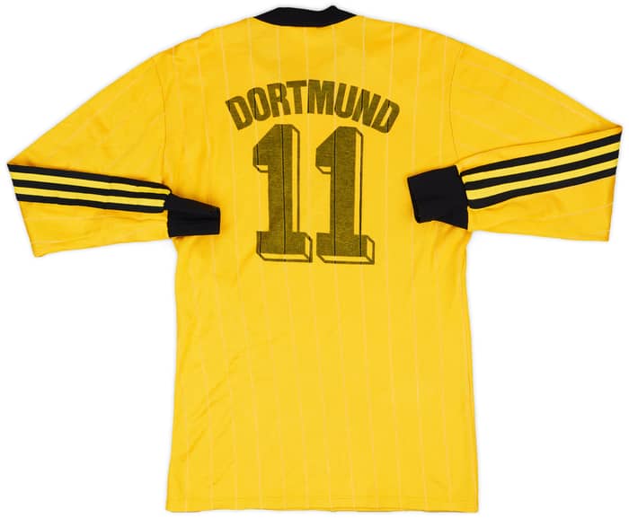1989-90 Borussia Dortmund Home L/S Shirt #11 - 8/10 - (S)