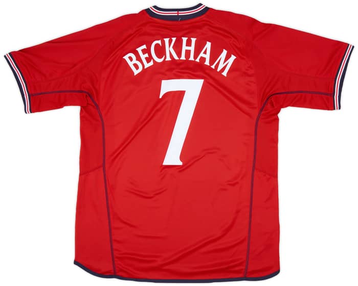 2002-04 England Away Shirt Beckham #7 (XL)